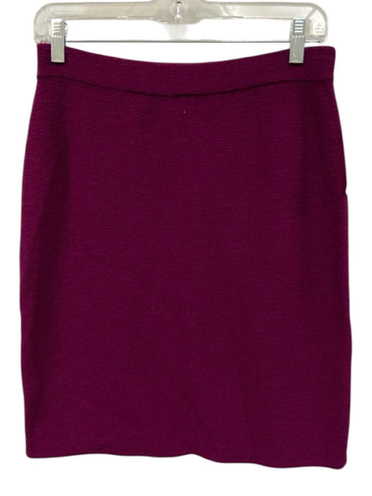 St. John Collection Size 6 Fuchsia Purple No Fabric Tag Elastic Waistband Skirt Fuchsia Purple / 6