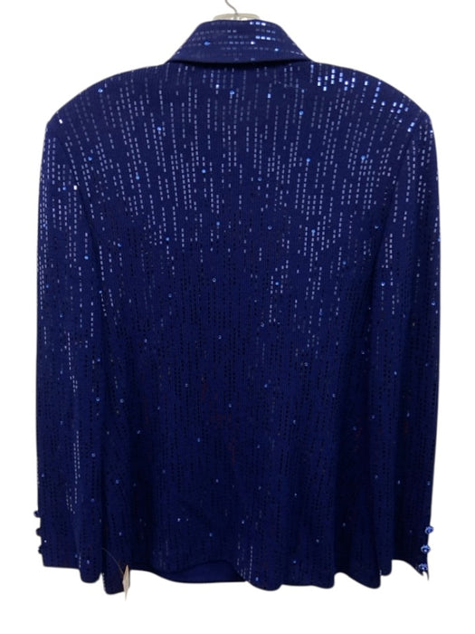 St. John Evening Size 10/8 Blue No Fabric Tag Elastic Waistband Knit Skirt Set Blue / 10/8