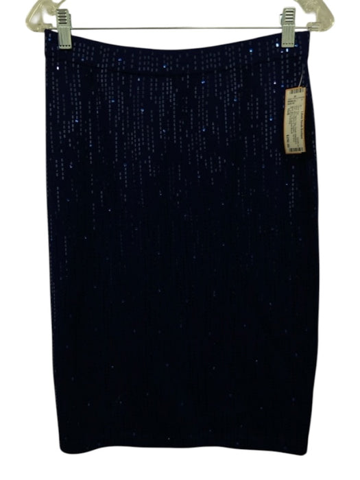 St. John Evening Size 10/8 Blue No Fabric Tag Elastic Waistband Knit Skirt Set Blue / 10/8