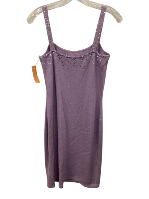 St. John Evening Size 4 Light Purple No Fabric Tag Knit Rhinestone Dress Light Purple / 4