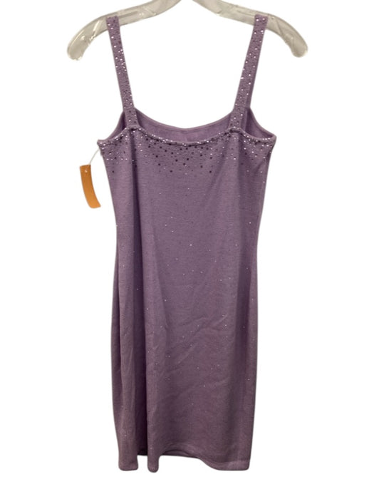 St. John Evening Size 4 Light Purple No Fabric Tag Knit Rhinestone Dress Light Purple / 4
