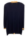 St. John Size 6 Navy Blue & Beige No Fabric Tag V Neck Button Close Cardigan Navy Blue & Beige / 6