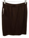 St. John Size 6 Chocolate Brown No Fabric Tag V Neck & Toggle Clasps Skirt Set Chocolate Brown / 6