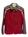 St. John Sport Size S Red, White & Black Polyester Blend Leather Accent Jacket Red, White & Black / S