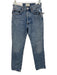 Agolde Size 23 Medium Wash Cotton Denim High Rise Button Fly Straight Leg Jeans Medium Wash / 23