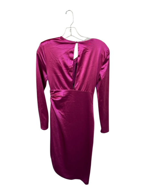 Michael Costello x Revolve Size S Magenta Polyester Blend Metallic Midi Dress Magenta / S