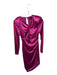 Michael Costello x Revolve Size S Magenta Polyester Blend Metallic Midi Dress Magenta / S