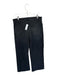 Loft Size 30/10 Black Cotton Blend Wide Leg High Rise Raw Hem Button Fly Jeans Black / 30/10
