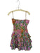 Love The Label Size M Pink & Green Cotton Floral Ruffle corset Strapless Dress Pink & Green / M
