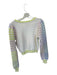 Loveshackfancy Size M Pastel Multi Nylon Blend Gingham Balloon Sleeve Sweater Pastel Multi / M