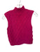 Kerisma Size S/M Magenta Recycled Polyester Blend Knit Sleeveless Mock Neck Top Magenta / S/M