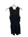 Pinch Size S Black Polyester Ruffle Collar High Neck Tiered Skirt Mini Dress Black / S