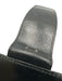 Celine Black Leather Silvertone hardware Clutch Black