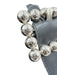 Celine Black Leather Silvertone hardware Clutch Black