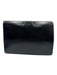 Celine Black Leather Silvertone hardware Clutch Black