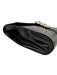 Celine Black Leather Silvertone hardware Clutch Black