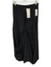 Ruti Size Small Black Nylon Blend Elastic Drawstring Waist Pockets Midi Skirt Black / Small