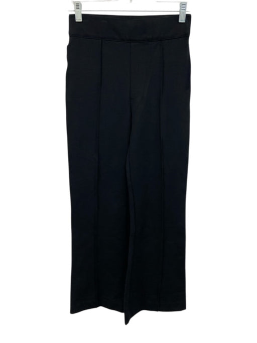 Spanx Size Small Black Stretch Waist Pintuck Wide Leg Pants Black / Small