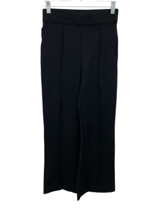 Spanx Size Small Black Stretch Waist Pintuck Wide Leg Pants Black / Small