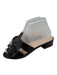 Clorinda Antinori Shoe Size 38 Dark Brown Leather open toe Buckle Mule Sandals Dark Brown / 38