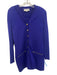St. John Collection Size 6 Blue Zip Detail Button Front Cardigan Sweater Set Blue / 6