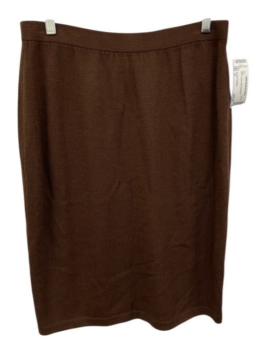 St. John Collection Size 12 Brown Elastic Waist Skirt Brown / 12