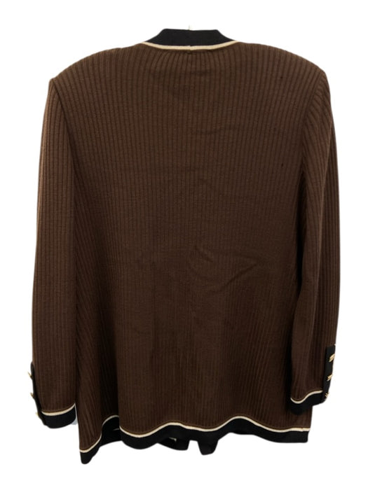 St. John Collection Size 4 Brown & Black goldtone hardware Cardigan Sweater Brown & Black / 4