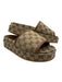 Gucci Shoe Size 39 Brown & Beige Canvas & Leather Guccissima Open Toe Sandals Brown & Beige / 39