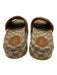 Gucci Shoe Size 39 Brown & Beige Canvas & Leather Guccissima Open Toe Sandals Brown & Beige / 39