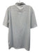 Masters Tech Size M White & Blue Polyester Striped Polo Men's Short Sleeve White & Blue / M