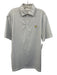 Masters Tech Size M White & Blue Polyester Striped Polo Men's Short Sleeve White & Blue / M