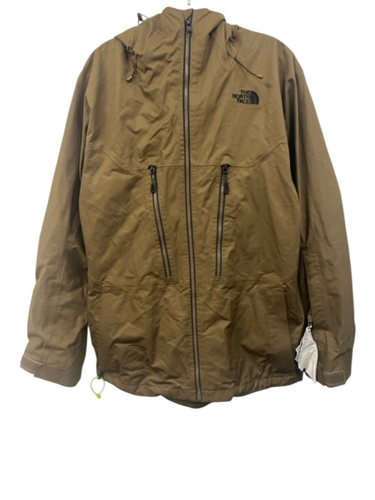 The North Face Size M Olive Green Polyester Solid Zipper Men's Jacket Olive Green / M