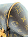 Louis Vuitton Brown & Beige Leather Monogram Top Handle Bag Brown & Beige / M