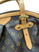 Louis Vuitton Brown & Beige Leather Monogram Top Handle Bag Brown & Beige / M