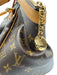 Louis Vuitton Brown & Beige Leather Monogram Top Handle Bag Brown & Beige / M