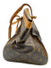Louis Vuitton Brown & Beige Leather Monogram Top Handle Bag Brown & Beige / M