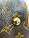 Louis Vuitton Brown & Beige Leather Monogram Top Handle Bag Brown & Beige / M