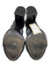 Tory Burch Shoe Size 7M Black Leather open toe Block Heel Buckle Ankle Sandals Black / 7M