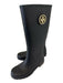 Tory Burch Shoe Size 7M Black Rubber Rain Boots Logo Textile Lining Boots Black / 7M