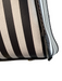 Henri Bendel Black & White No Fabric Tag Coated Leather Stripe Zip Close Bag Black & White / L