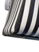 Henri Bendel Black & White No Fabric Tag Coated Leather Stripe Zip Close Bag Black & White / L