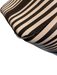 Henri Bendel Black & White No Fabric Tag Coated Leather Stripe Zip Close Bag Black & White / L