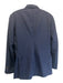 Brunello Cucinelli Like New Blue Wool Blend Solid notched 3 Button Rolled Blazer Blue / 54