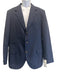 Brunello Cucinelli Like New Blue Wool Blend Solid notched 3 Button Rolled Blazer Blue / 54