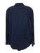 RRL Size Est M Blue Cotton Solid Button Up Snap button Men's Long Sleeve Shirt Blue / Est M
