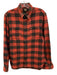 RRL Size S Red & Black Cotton Plaid Button Up Men's Long Sleeve Shirt Red & Black / S