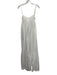 Aqua x Christopher Brock Size S White Cotton Bustier Empire Waist Maxi Dress White / S