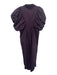 AnnieWear Size S Purple Cotton Blend shirred detail Button Down Midi Tent Dress Purple / S