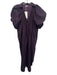 AnnieWear Size S Purple Cotton Blend shirred detail Button Down Midi Tent Dress Purple / S
