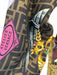 Fendace NWT Size 38 brown, gold, multi Silk zucca monogram fan print Shirt brown, gold, multi / 38